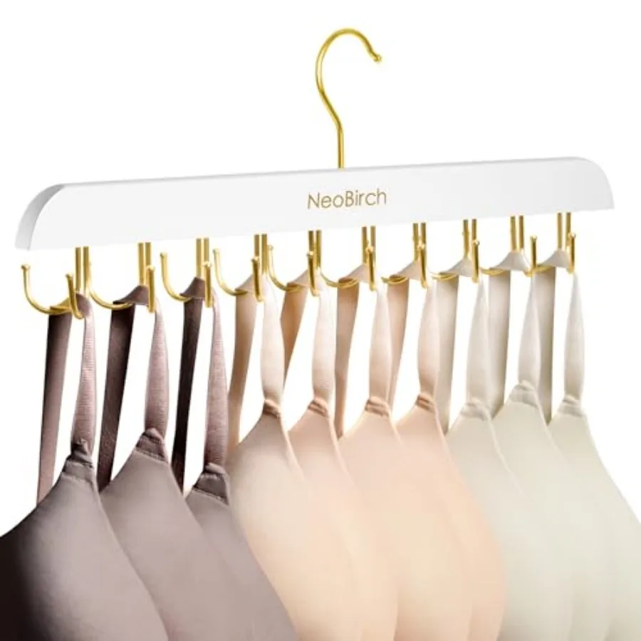 Bra Hanger for Closet Organizers and Storage Space Saving Wooden Hanger 20 Steel Hooks for Tank Tops, Camis, Hats, Lingeries, B
Bra Hanger for Closet Organizers and Storage Space Saving Wooden Hanger 20 Steel Hooks for Tank Tops, Camis, Hats, Lingeries, B