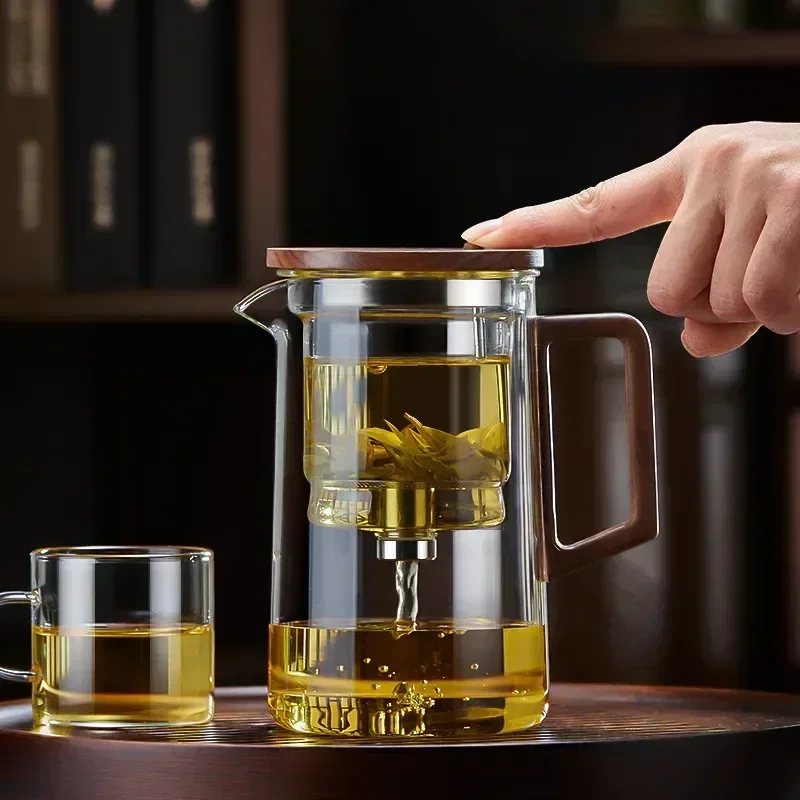 Grade Heat Resistant One-Button Chinese Glass Teapot Household Maker Convenient Filtering Kettle Heatable Tea Set
Grade Heat Resistant One-Button Chinese Glass Teapot Household Maker Convenient Filtering Kettle Heatable Tea Set
