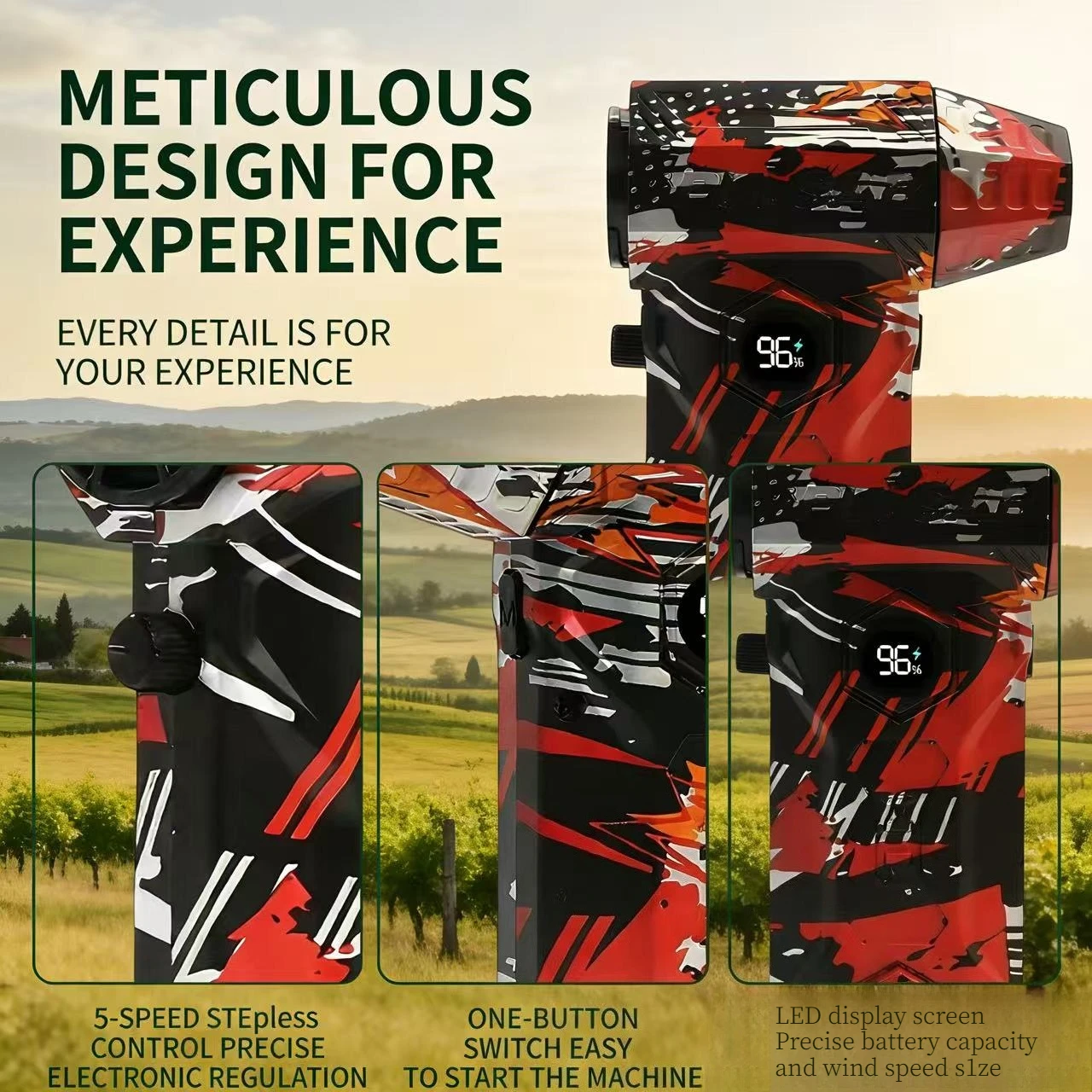 L11 Powerful Air Blower 650000RPM Brushless Violent Fan Vacuum Dust Cleaner Strong Winds 53m/s Turbo Jet Blower Type-C Rechargin
L11 Powerful Air Blower 650000RPM Brushless Violent Fan Vacuum Dust Cleaner Strong Winds 53m/s Turbo Jet Blower Type-C Rechargin