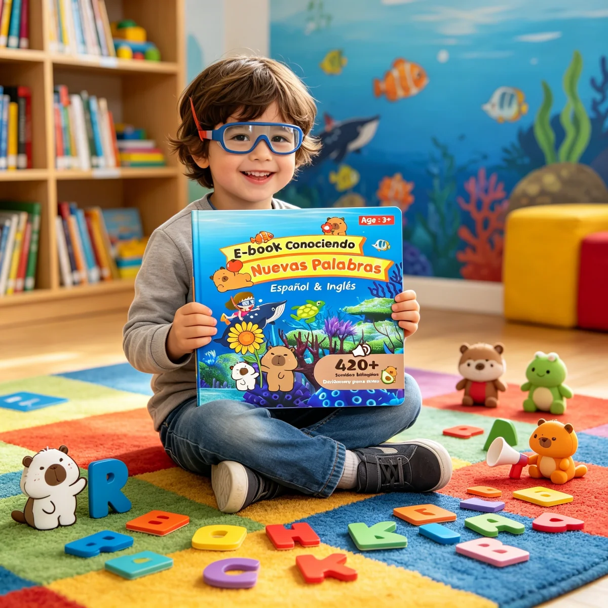 Spanish English Bilingual Sound Book for Kids 3+ 420+ Words Talking Electronic Early Learning Teaching Language Educational Toy
Spanish English Bilingual Sound Book for Kids 3+ 420+ Words Talking Electronic Early Learning Teaching Language Educational Toy