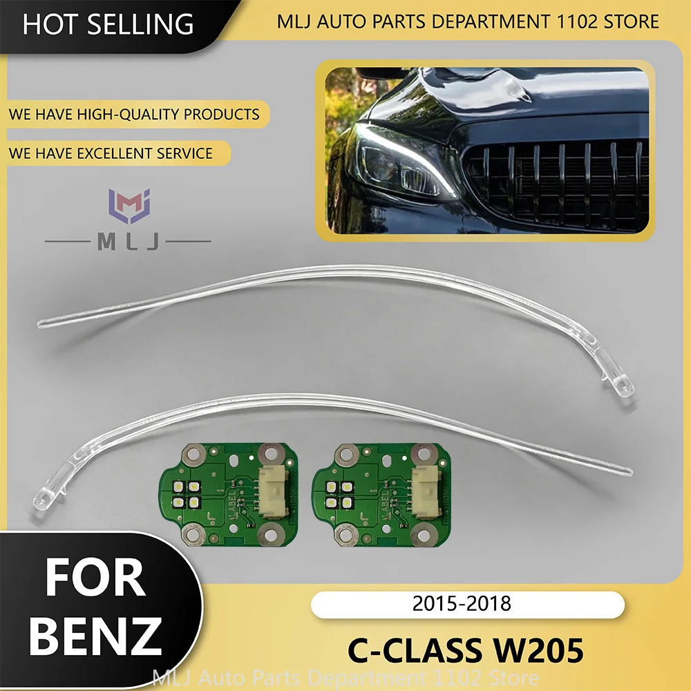 For Mercedes-Benz C Class W205 Old Version 2015-2018 Headlight White DRL Board Light Source Chip DRL Light Guide Tube DRL Strip
For Mercedes-Benz C Class W205 Old Version 2015-2018 Headlight White DRL Board Light Source Chip DRL Light Guide Tube DRL Strip