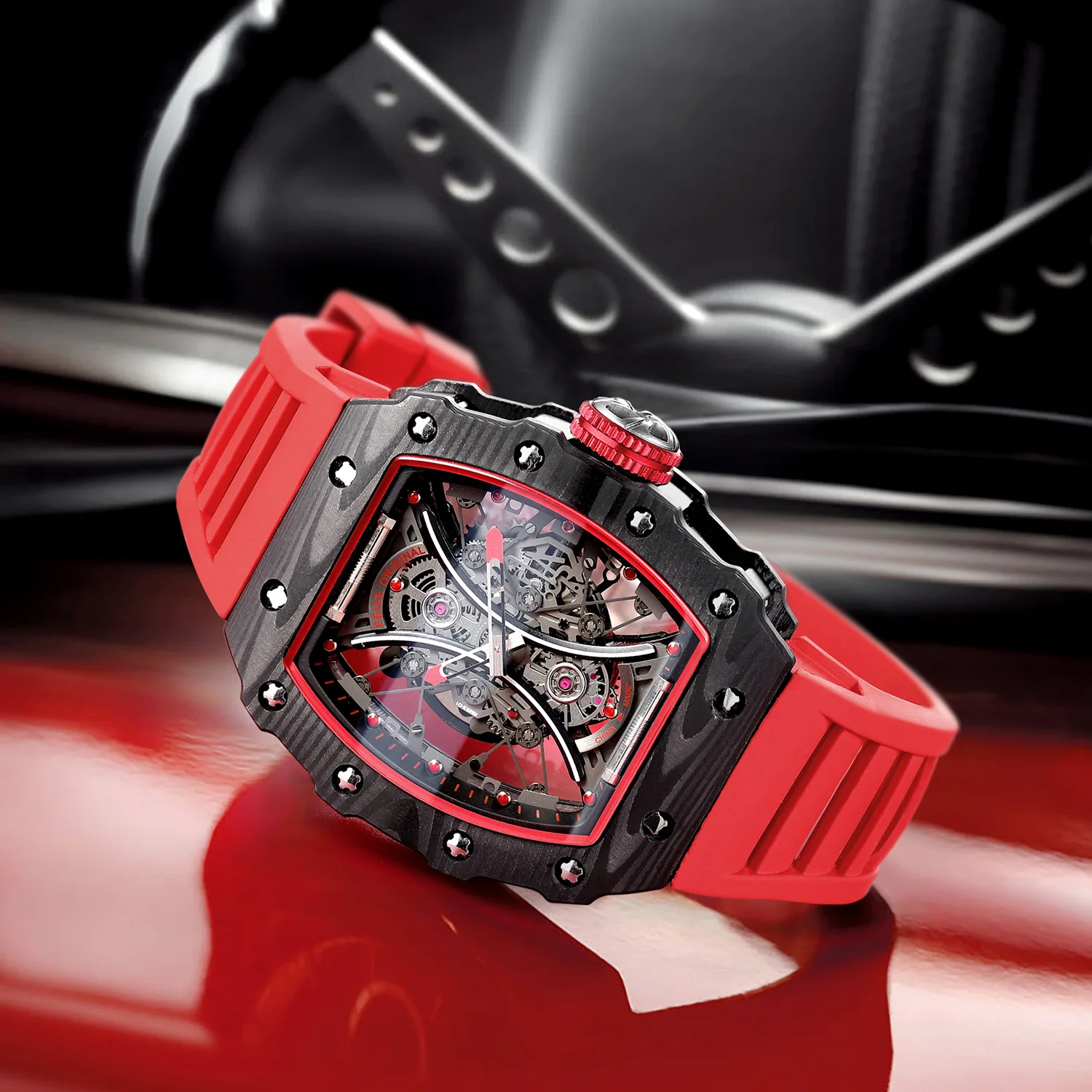 FEICE Luxury Brand Men's Watch Automatic Mechanical Watch Skeleton Mechanic Watches for Men Business Waterproof Sports Watch
FEICE Luxury Brand Men's Watch Automatic Mechanical Watch Skeleton Mechanic Watches for Men Business Waterproof Sports Watch