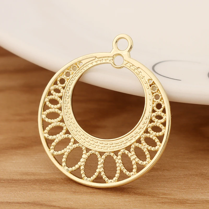 10 Pieces Matte Gold Bohemia Earring Connector Charms Pendants for DIY Necklace Jewellery Making Findings Accessories 32x28mm
10 Pieces Matte Gold Bohemia Earring Connector Charms Pendants for DIY Necklace Jewellery Making Findings Accessories 32x28mm