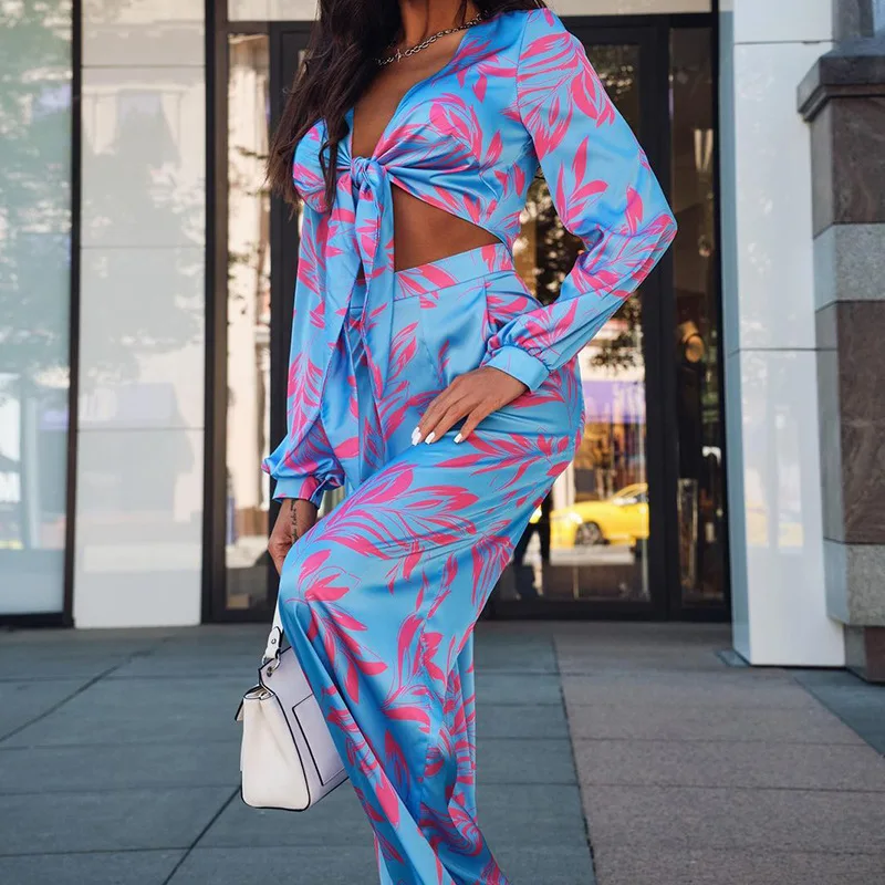 Elegant Fashion Long Sleeve Crop Top Shirt Loose Pants Vacation Outfits Tracksuit Autumn Women Two Piece Set Y2K INS Clothes
Elegant Fashion Long Sleeve Crop Top Shirt Loose Pants Vacation Outfits Tracksuit Autumn Women Two Piece Set Y2K INS Clothes