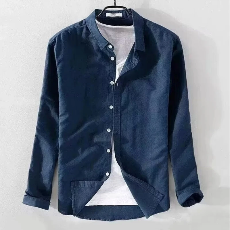 Long sleeve shirt men's autumn loose light business solid color men's shirt spring and autumn casual lapel shirt
Long sleeve shirt men's autumn loose light business solid color men's shirt spring and autumn casual lapel shirt