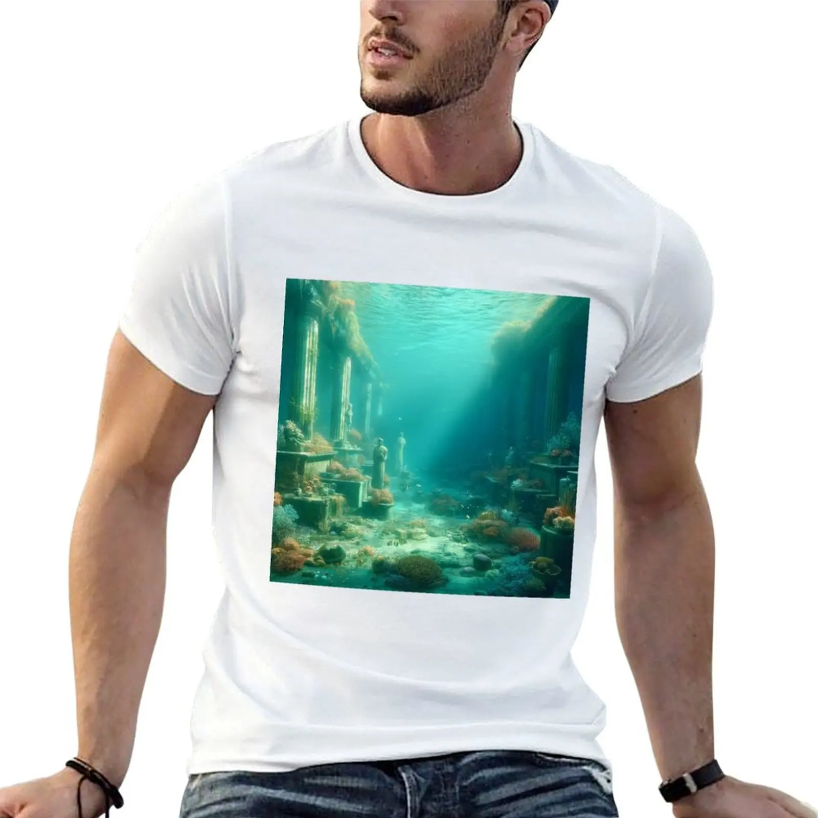 Underwater City Ruins and Statues T-Shirt t shirt man plain t shirt for man graphic t shirts for man T-shirt
Underwater City Ruins and Statues T-Shirt t shirt man plain t shirt for man graphic t shirts for man T-shirt