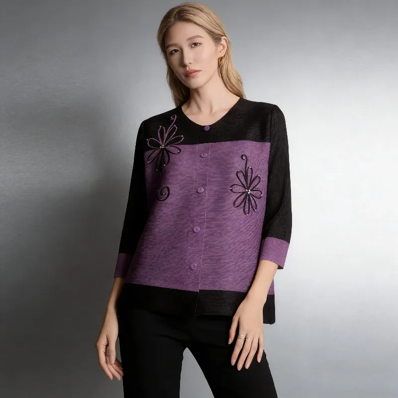 Плиссированная рубашка Miyake с цветовыми блоками, модная коллекция 2026, свободный крой, круглый вырез, кардиган с плиссировкой, большие размеры, однобортная, универсальная плиссированная рубашка
Плиссированная рубашка Miyake с цветовыми блоками, модная коллекция 2026, свободный крой, круглый вырез, кардиган с плиссировкой, большие размеры, однобортная, универсальная плиссированная рубашка