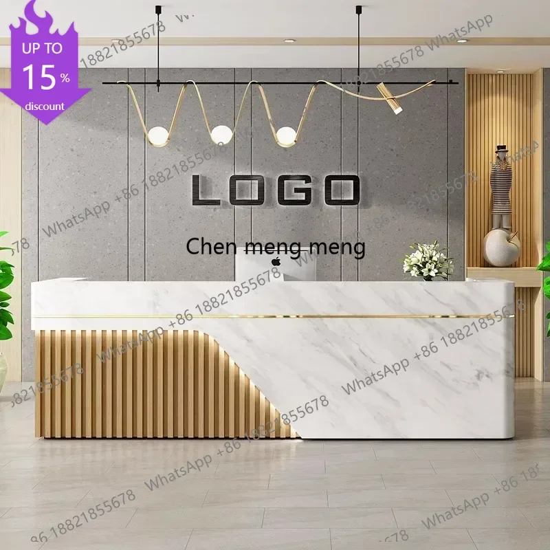 G153 Unique Supermarket Reception Desk Luxury Modern Cashier Table Advisory Reception Desk Store European Scrivania Salon Furnit
G153 Unique Supermarket Reception Desk Luxury Modern Cashier Table Advisory Reception Desk Store European Scrivania Salon Furnit