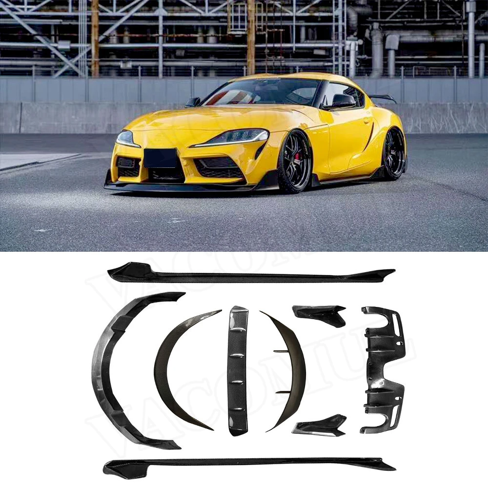 Carbon Fiber Front Lip Side Skirts Rear Diffuser Splitters Roof Spoiler for Toyota Supra 2019 - 2020 Car Styling Car body
Carbon Fiber Front Lip Side Skirts Rear Diffuser Splitters Roof Spoiler for Toyota Supra 2019 - 2020 Car Styling Car body