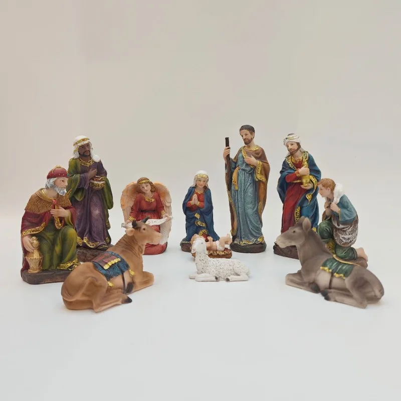 11PCS Classic Christmas Nativity Figurines - Resin Holy Family Statue Ornaments for Holiday Gift & Home Decor
11PCS Classic Christmas Nativity Figurines - Resin Holy Family Statue Ornaments for Holiday Gift & Home Decor