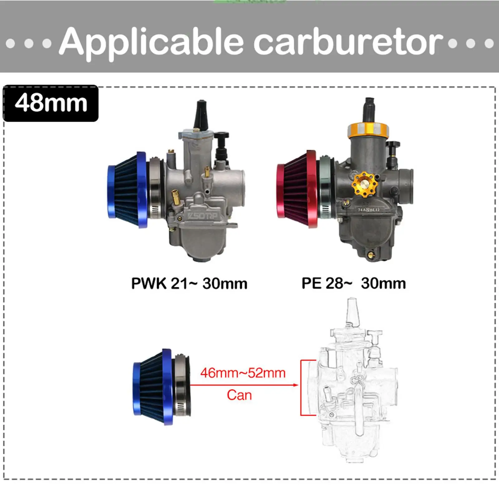 3xMotorcycle Air Filter Professional Direct Replaces for Dirt Bike ATV
3xMotorcycle Air Filter Professional Direct Replaces for Dirt Bike ATV