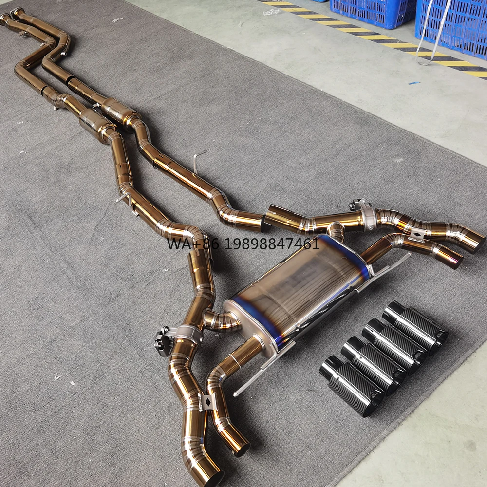 Equal Length Titanium Exhaust Catback Midpipe for BMW S58 X3M F97 X4M F98 3.0T Valvetronic Muffler with Resonator
Equal Length Titanium Exhaust Catback Midpipe for BMW S58 X3M F97 X4M F98 3.0T Valvetronic Muffler with Resonator