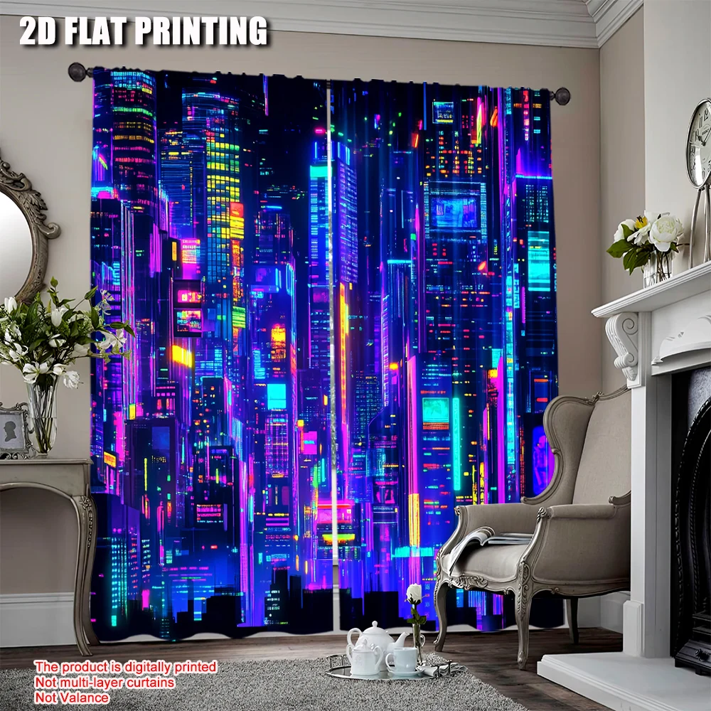 2Pcs Retro 80S Modern Punk Night City Curtain Futuristic Aesthetic Apply To Bedroom Living Room Office Dormitory
2Pcs Retro 80S Modern Punk Night City Curtain Futuristic Aesthetic Apply To Bedroom Living Room Office Dormitory