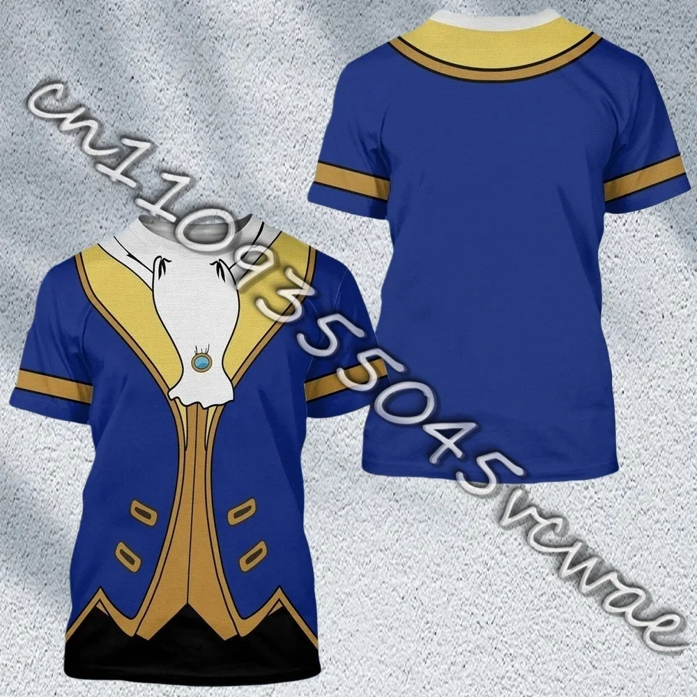 Костюмная футболка Disney «Красавица и Чудовище», костюм для косплея Gaston Lefou Cogsworth, рубашка для мужчин, футболка с 3D принтом Disney на Хэллоуин
Костюмная футболка Disney «Красавица и Чудовище», костюм для косплея Gaston Lefou Cogsworth, рубашка для мужчин, футболка с 3D принтом Disney на Хэллоуин