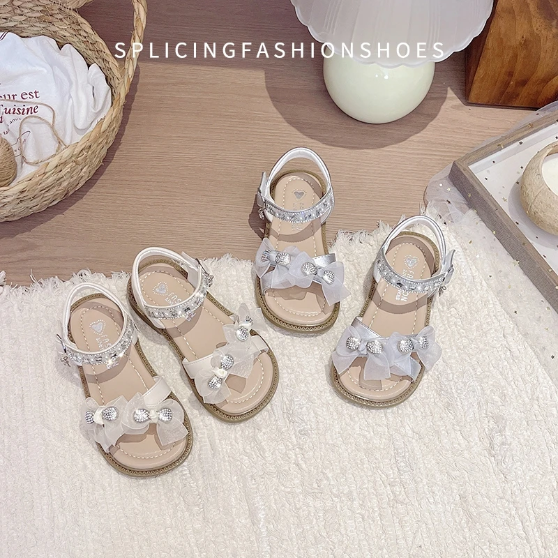 Sweet Lolita Girl Mesh Bow Sandals Fashion Summer Children Casual Shoes Wedding Party Kids Princess Dress Flat Sandals Hook Loop
Sweet Lolita Girl Mesh Bow Sandals Fashion Summer Children Casual Shoes Wedding Party Kids Princess Dress Flat Sandals Hook Loop