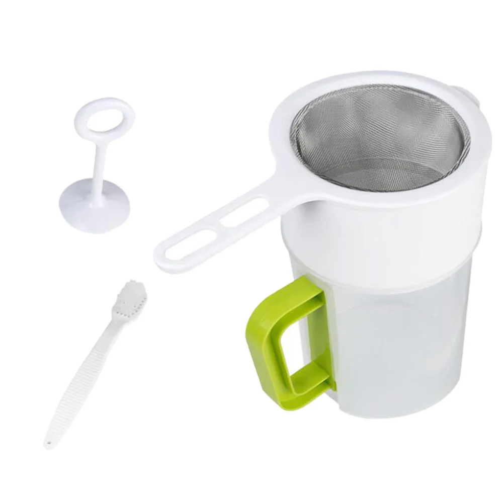 Soy Milk Filter Cup Set Yogurt Mesh Strainer Food Plastic Juice Cups Fruit and Vegetable Clear Body
Soy Milk Filter Cup Set Yogurt Mesh Strainer Food Plastic Juice Cups Fruit and Vegetable Clear Body