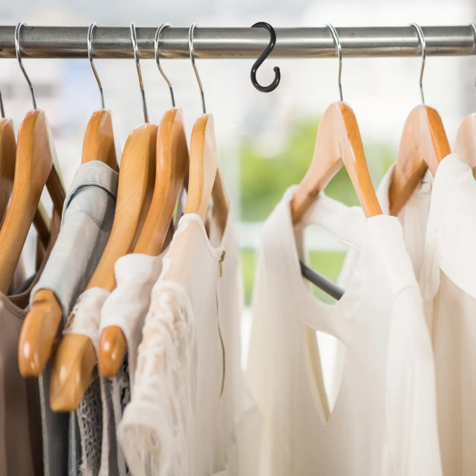 100 шт. S-образных пластиковых крючков для тяжелых нагрузок, для дома, кухни, ванной, шкафа, для одежды, сумок, органайзеров
100 шт. S-образных пластиковых крючков для тяжелых нагрузок, для дома, кухни, ванной, шкафа, для одежды, сумок, органайзеров