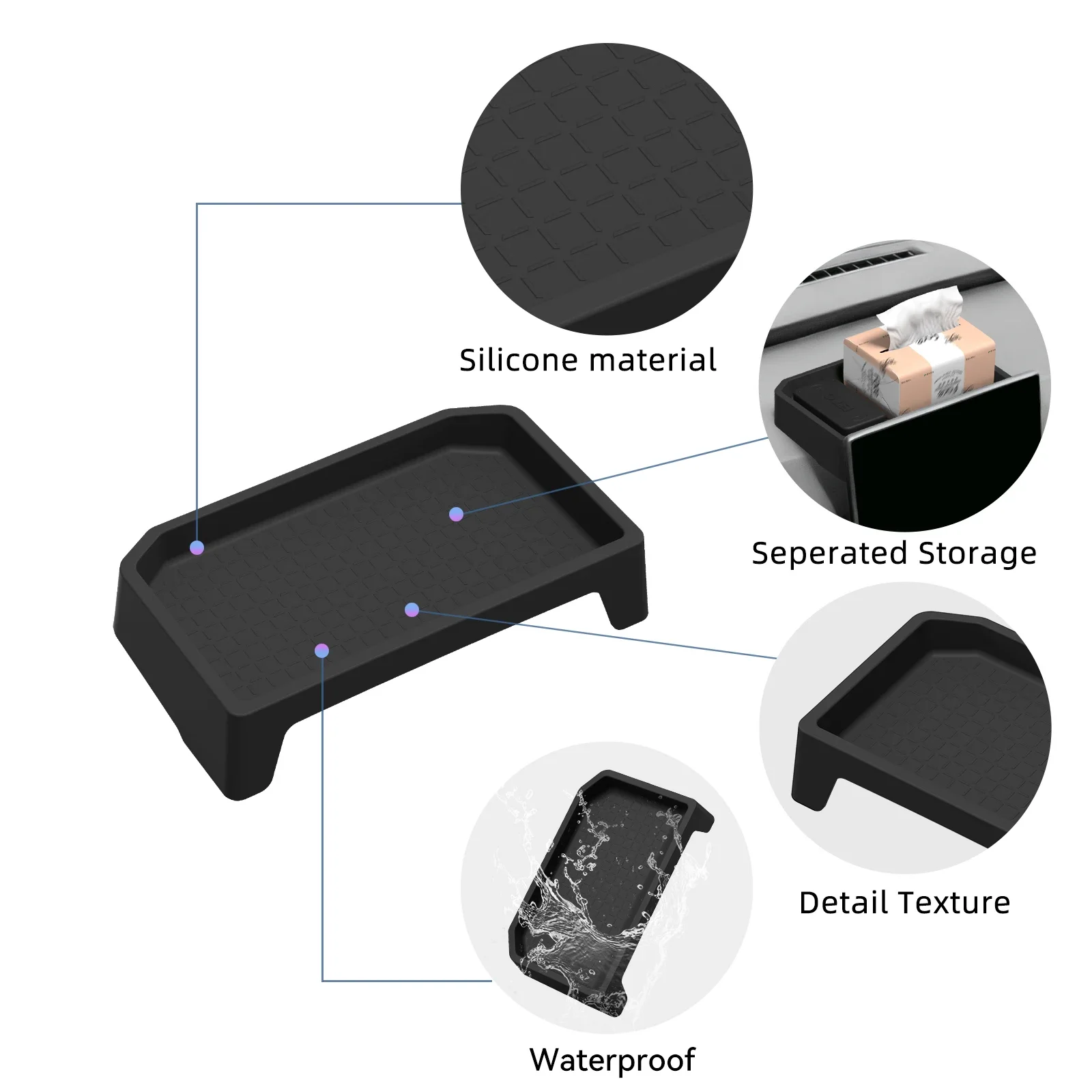 Smabee for Toyota RAV4 2026 Car Dashboard Storage Tray Display Screen Rear Storage Box Silicone Tray Organizer Accessories Black
Smabee for Toyota RAV4 2026 Car Dashboard Storage Tray Display Screen Rear Storage Box Silicone Tray Organizer Accessories Black