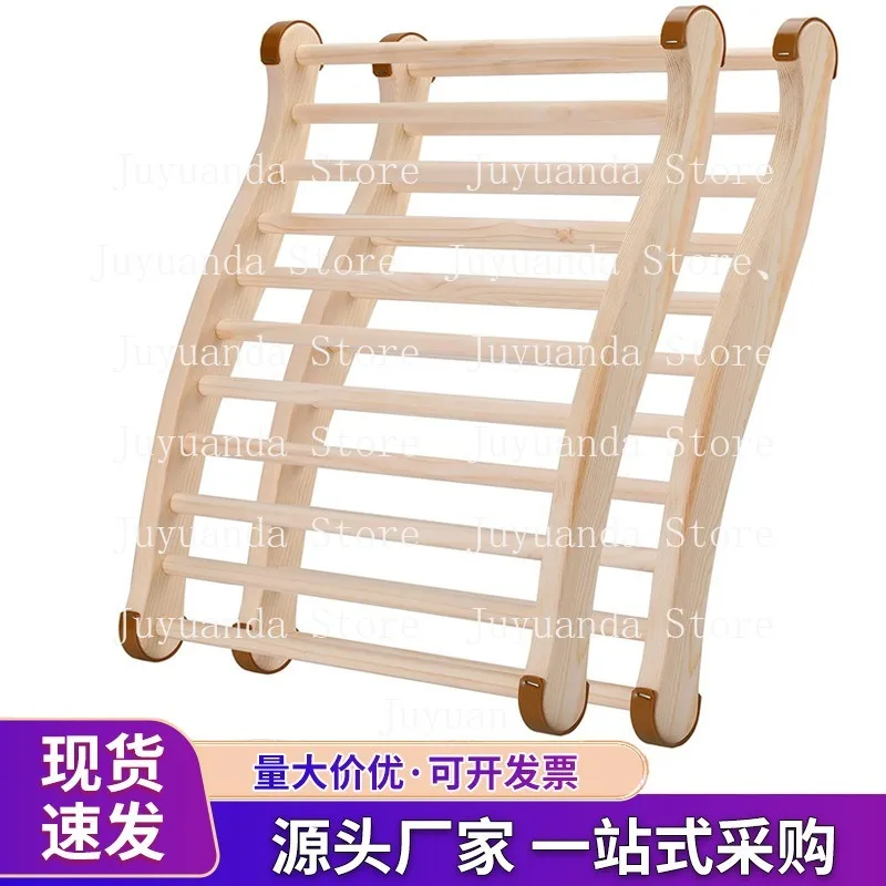 Solid Wood Sauna Room S-type Backrest Wavy Sweat Room Back Wooden Pillow Sweat Sauna Room Accessories
Solid Wood Sauna Room S-type Backrest Wavy Sweat Room Back Wooden Pillow Sweat Sauna Room Accessories