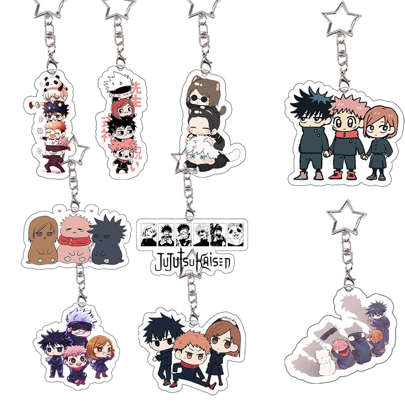Jujutsu Kaisen Acrylic Keychain Set Kawaii Student Yuji Itadori Cosplay Props Characters Keyring Gojo Bag Pendant Birthday Gift
Jujutsu Kaisen Acrylic Keychain Set Kawaii Student Yuji Itadori Cosplay Props Characters Keyring Gojo Bag Pendant Birthday Gift