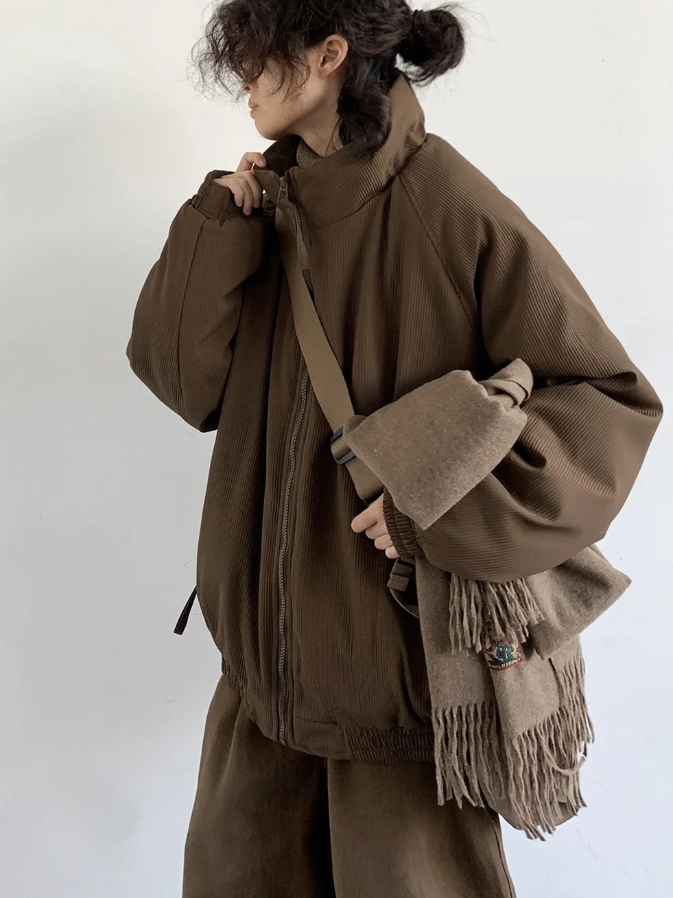 Neutral Winter Cotton Jaet Coffee Vertical Stripes ex Retro Casual Versatile Bread Sle Commute Outerwear
Neutral Winter Cotton Jaet Coffee Vertical Stripes ex Retro Casual Versatile Bread Sle Commute Outerwear