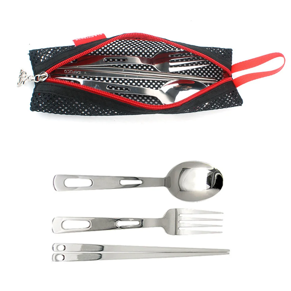 3Pcs Portable Stainless Steel Cutlery Set Black Storage Case Perfect for Camping Traveling Office Students Picnic Flatware
3Pcs Portable Stainless Steel Cutlery Set Black Storage Case Perfect for Camping Traveling Office Students Picnic Flatware