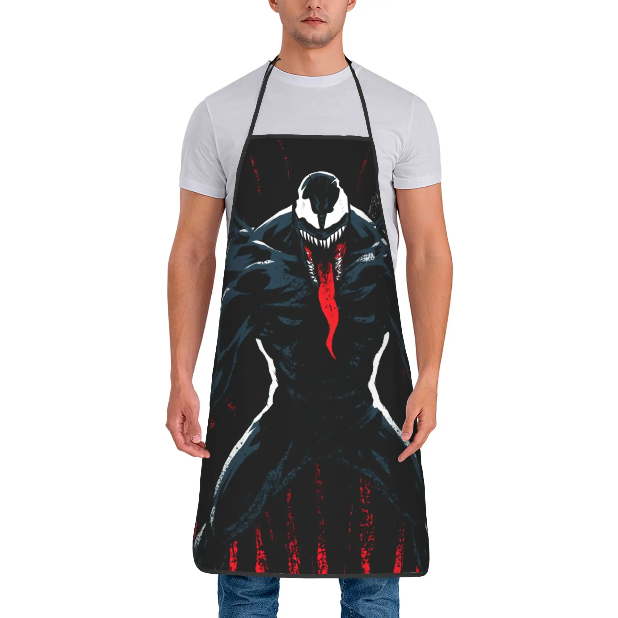 Фартуки Venom для шеф-поваров, кухонные фартуки Marvel для приготовления пищи и выпечки
Фартуки Venom для шеф-поваров, кухонные фартуки Marvel для приготовления пищи и выпечки