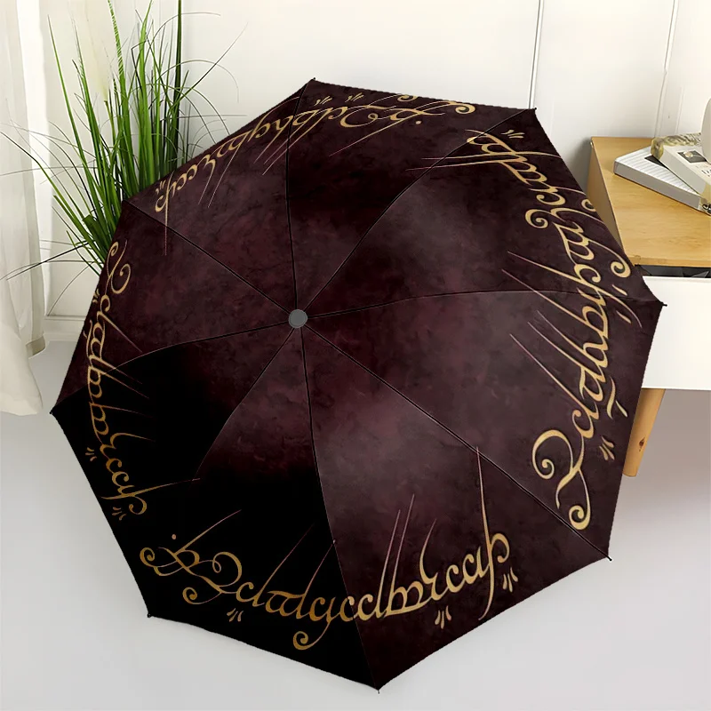 Зонт Elven Script - компактный дорожный зонт с автоматическим открыванием/закрыванием, элегантным черно-золотым мистическим дизайном, портативный, складной.
Зонт Elven Script - компактный дорожный зонт с автоматическим открыванием/закрыванием, элегантным черно-золотым мистическим дизайном, портативный, складной.