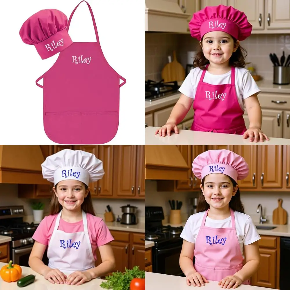 Набор детских фартуков и шеф-костюмов с вышивкой на заказ — унисекс, для готовки на кухне
Набор детских фартуков и шеф-костюмов с вышивкой на заказ — унисекс, для готовки на кухне