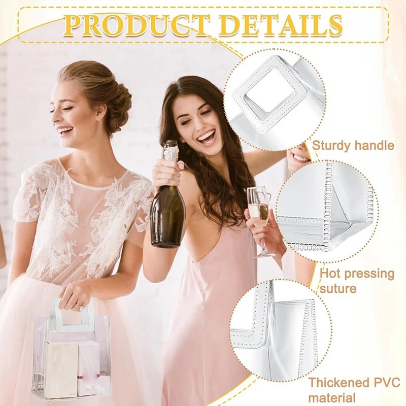 Gift Bag10 Pack Wedding Clear Gift Bag, Transparent Gift Bags with Heavy Duty Handle, PVC Gift Wrap Bags for Wedding,Holographic
Gift Bag10 Pack Wedding Clear Gift Bag, Transparent Gift Bags with Heavy Duty Handle, PVC Gift Wrap Bags for Wedding,Holographic