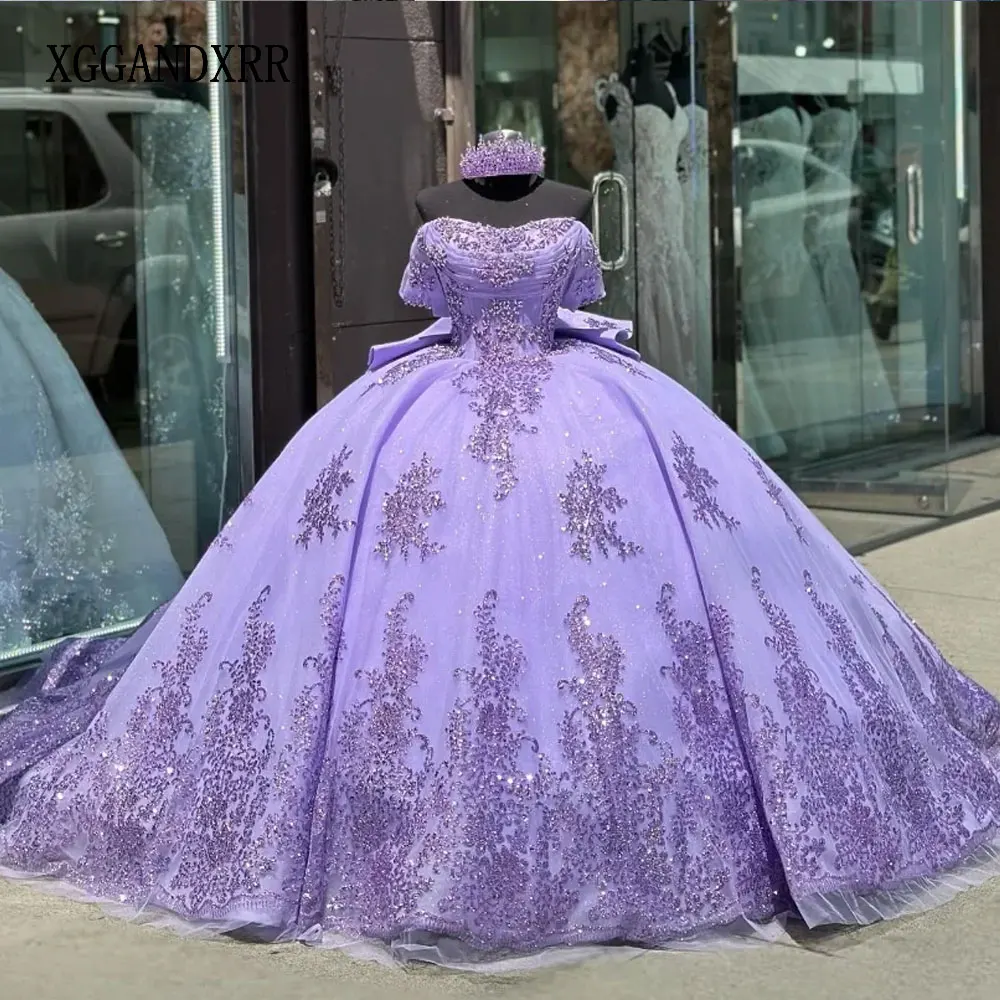 Elegant Lavender Quinceanera Dresses 2025 Luxury Train Sweet 16 Lace Vestidos De 15 Anos Birthday Party Princess Birthday Gift
Elegant Lavender Quinceanera Dresses 2025 Luxury Train Sweet 16 Lace Vestidos De 15 Anos Birthday Party Princess Birthday Gift