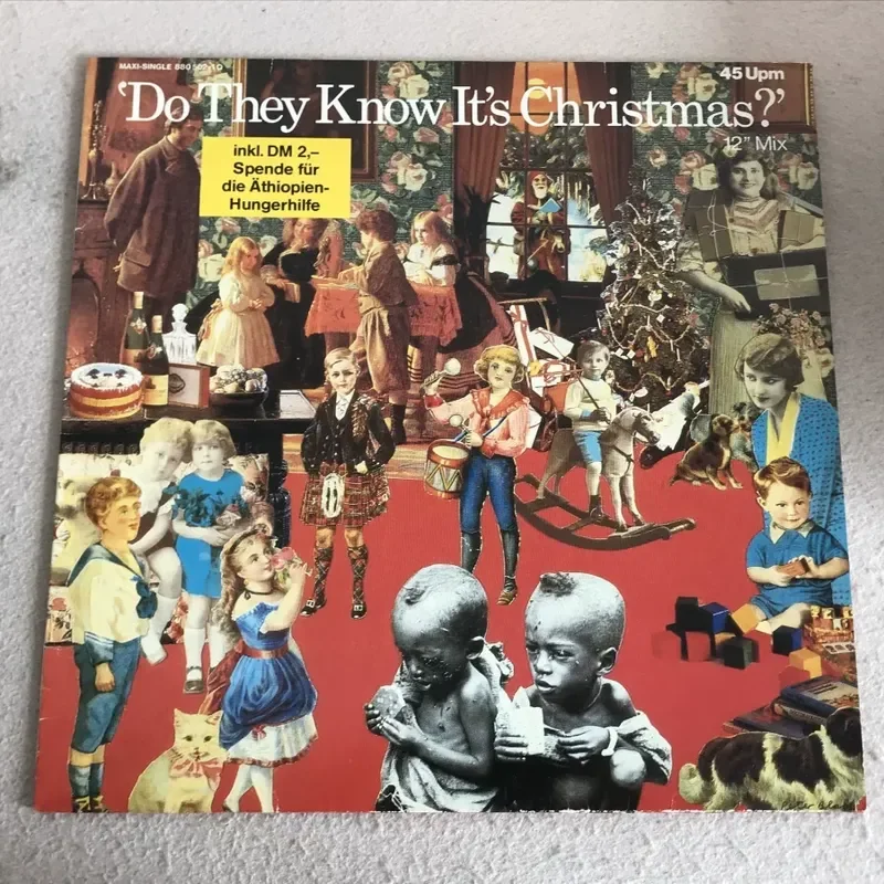 Christmas Music Band Aid Do They Know It's Christmas LP Vinyl Record for 45 RPM
Christmas Music Band Aid Do They Know It's Christmas LP Vinyl Record for 45 RPM