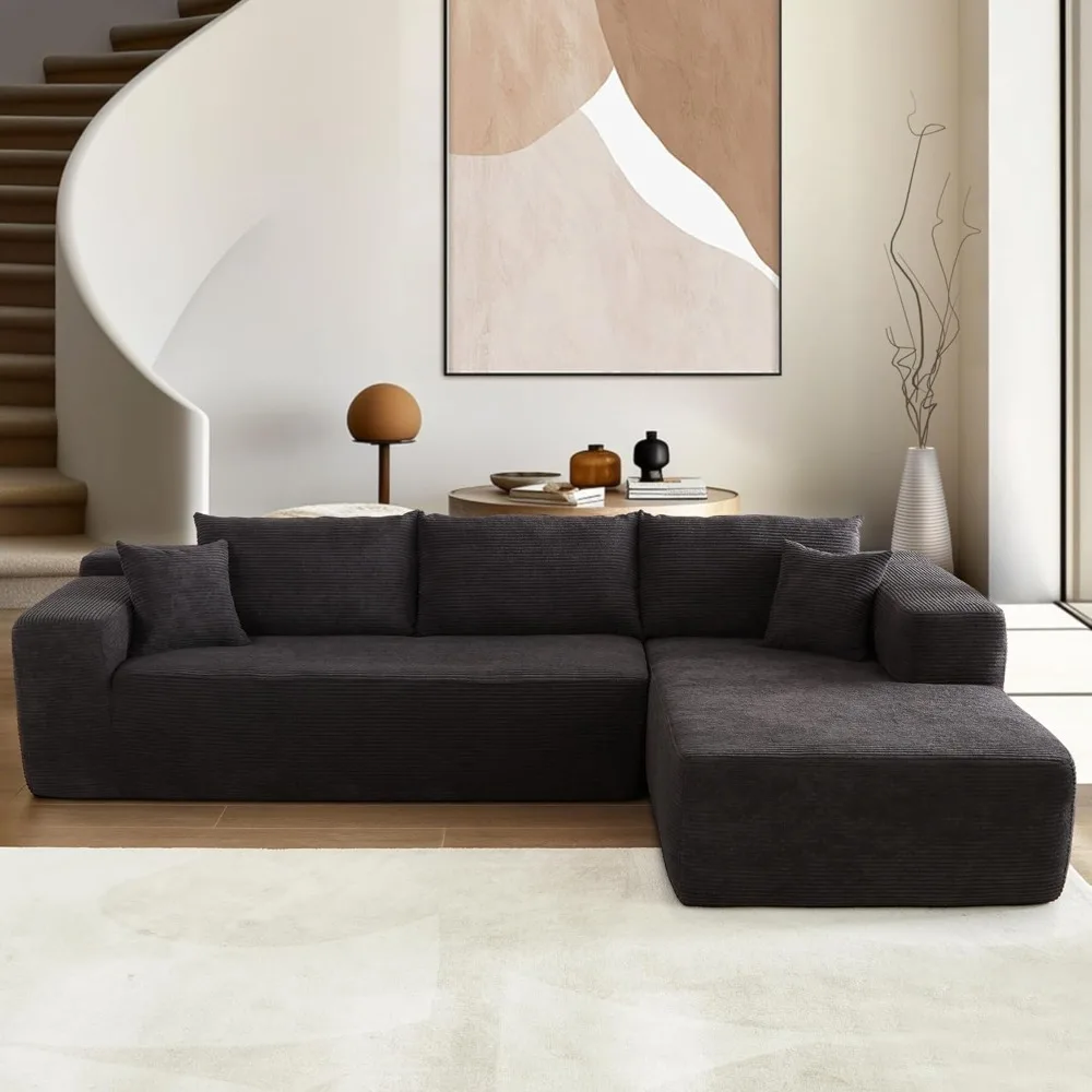 106" Cloud Sectional Couch with Comfy Chaise,L Shaped Modern Modular Sofa with Deep Seat,No Assembly Required Couch for Living R
106" Cloud Sectional Couch with Comfy Chaise,L Shaped Modern Modular Sofa with Deep Seat,No Assembly Required Couch for Living R