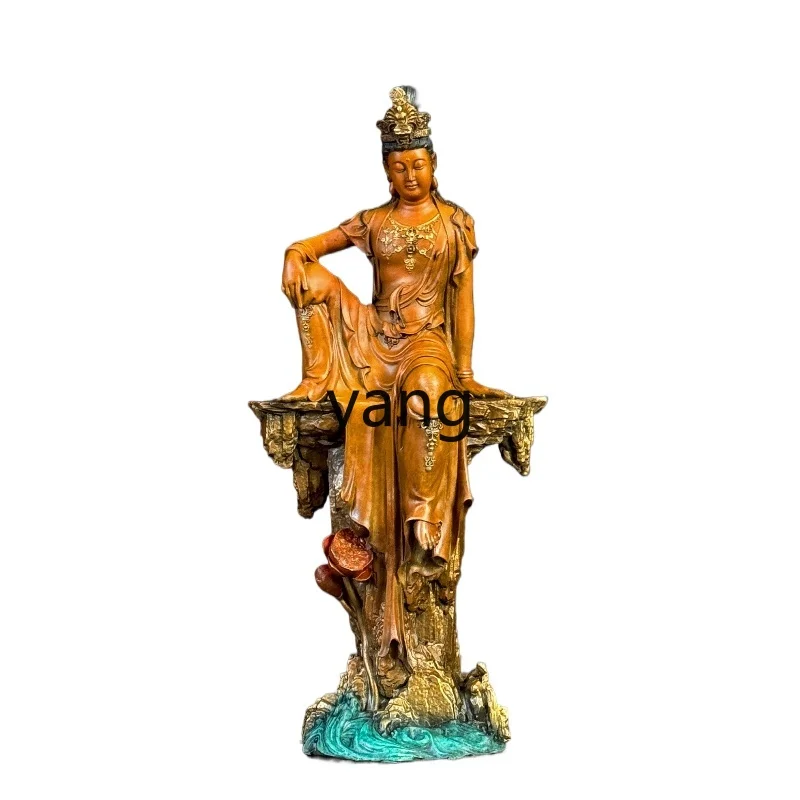 LTT Tiangong View Zizai Bodhisattva Original Bronze Sculpture Ornament Ornament Display Characters Living Room Tabletop
LTT Tiangong View Zizai Bodhisattva Original Bronze Sculpture Ornament Ornament Display Characters Living Room Tabletop