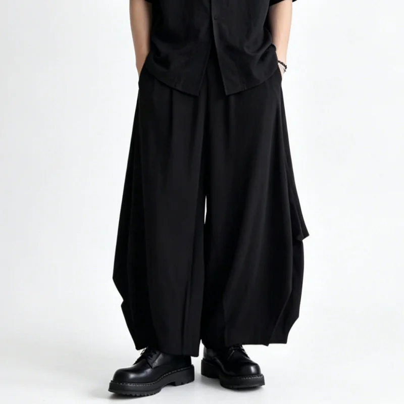 Men'S Casual Pants, Japanese Dark-Style Wide-Leg Pants, Loose High-Waisted Drapey Casual Pants, Trendy Designer Cropped Pants A6
Men'S Casual Pants, Japanese Dark-Style Wide-Leg Pants, Loose High-Waisted Drapey Casual Pants, Trendy Designer Cropped Pants A6