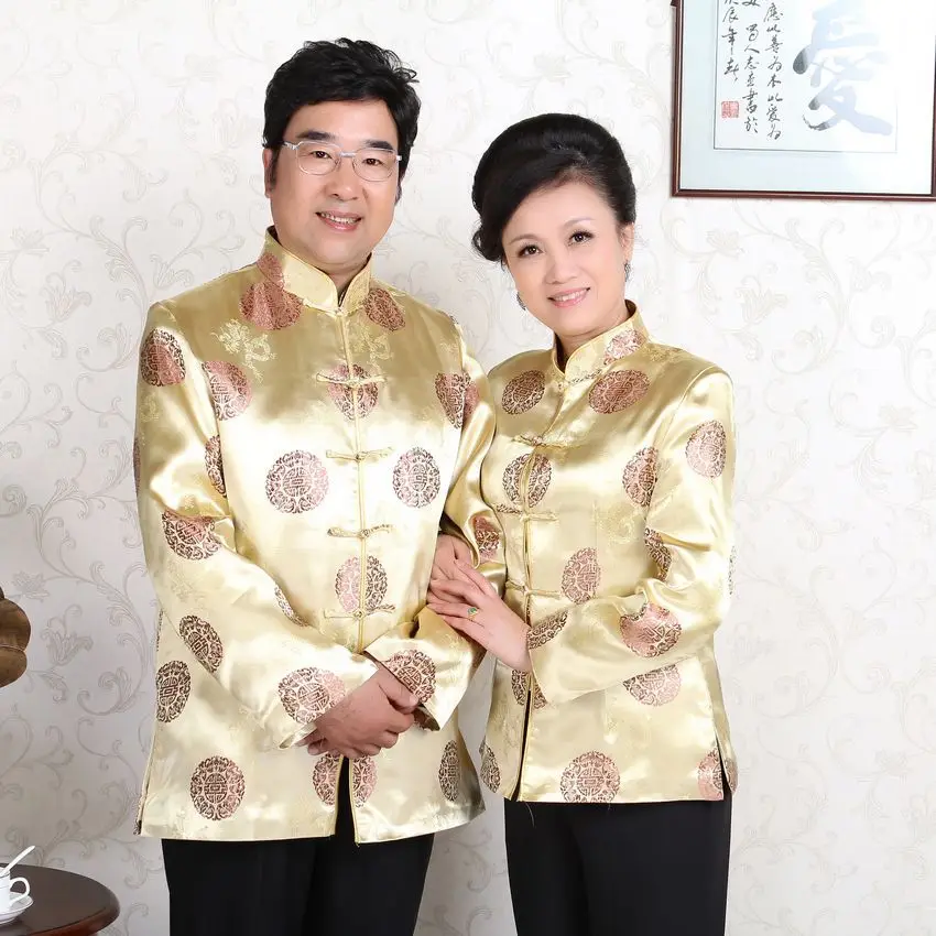 Chinese New Year Middle-Aged and Elderly Suit Couple Wear Birthday Wedding Reception Clothes Performance Costume
Chinese New Year Middle-Aged and Elderly Suit Couple Wear Birthday Wedding Reception Clothes Performance Costume