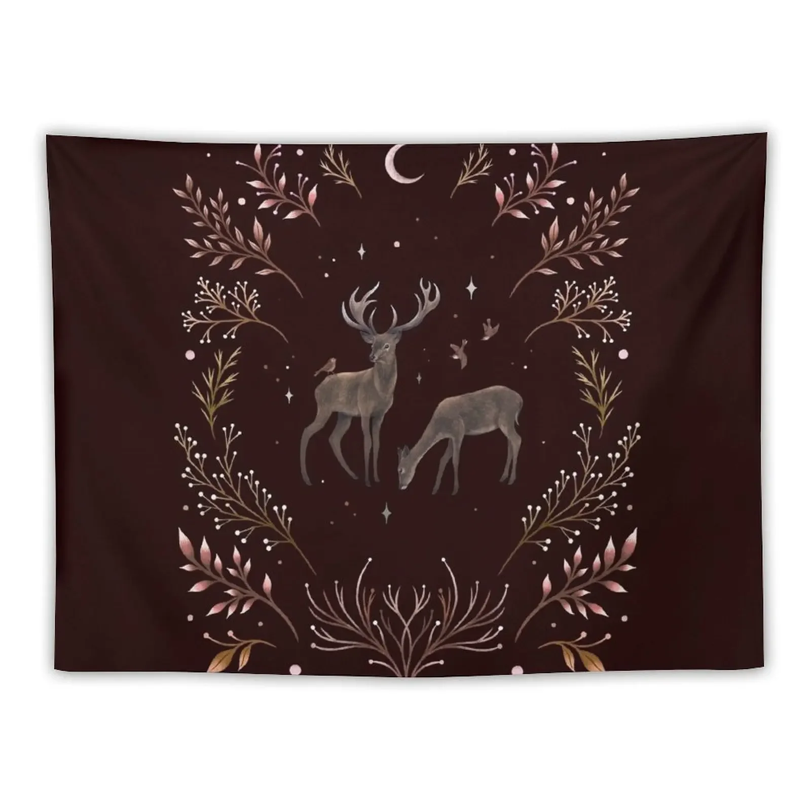 Deers in the Moonlight - Chocolate Brown Tapestry Decor For Room Luxury Living Room Decoration Tapestry
Deers in the Moonlight - Chocolate Brown Tapestry Decor For Room Luxury Living Room Decoration Tapestry
