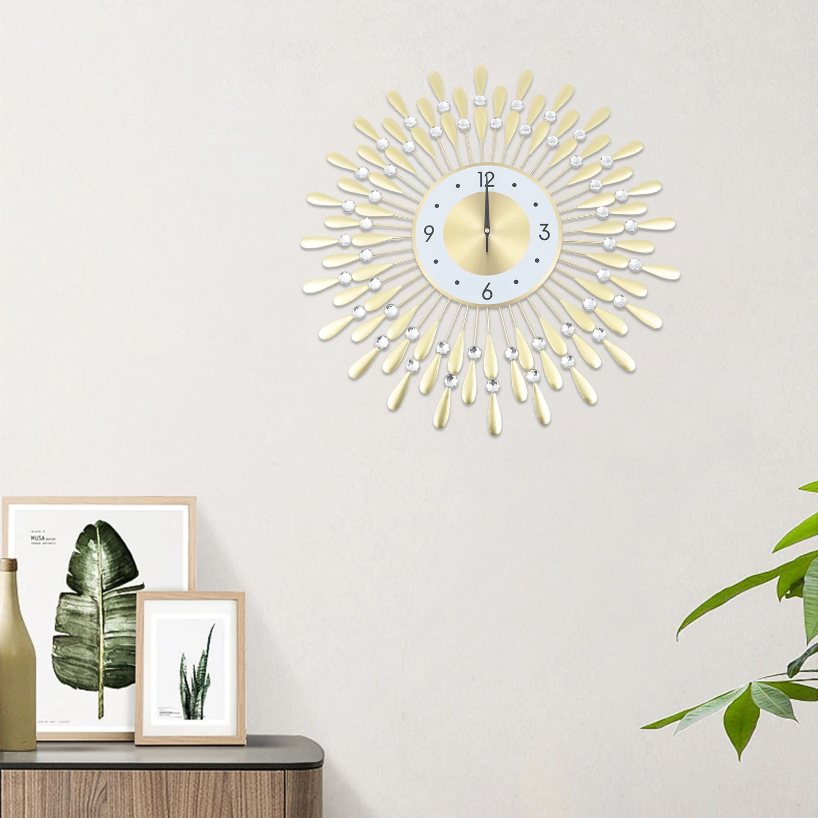 Feather Kitchen Decor Wall Clock Room Art Metal Pointer Living Room Silent Clock, Gold Luxury Feather Large Wall Clock 24CM
Feather Kitchen Decor Wall Clock Room Art Metal Pointer Living Room Silent Clock, Gold Luxury Feather Large Wall Clock 24CM