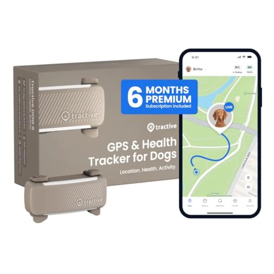 Smart Dog GPS Tracker for outdoor use, durable brown silicone, real-time location tracking, virtual fence alerts, heart and res
Smart Dog GPS Tracker for outdoor use, durable brown silicone, real-time location tracking, virtual fence alerts, heart and res