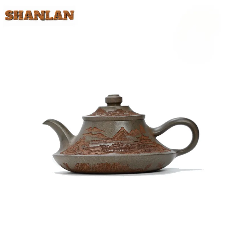 300 мл Бутик Исин Фиолетовый Глиняный Чайники Мастер Горшок Ручной Работы Сырой Руд Кожа Тигра Золотой Песок Грязь Чайник Китайский Чайный Набор Цзыша Подарок 
300 мл Бутик Исин Фиолетовый Глиняный Чайники Мастер Горшок Ручной Работы Сырой Руд Кожа Тигра Золотой Песок Грязь Чайник Китайский Чайный Набор Цзыша Подарок