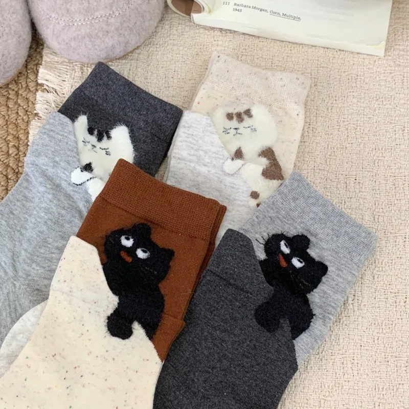 4 Pairs Cat Printed women Mid Tube Socks Soft Comfortable Sweat Absorbing Breathable Casual Comfortable women Socks
4 Pairs Cat Printed women Mid Tube Socks Soft Comfortable Sweat Absorbing Breathable Casual Comfortable women Socks