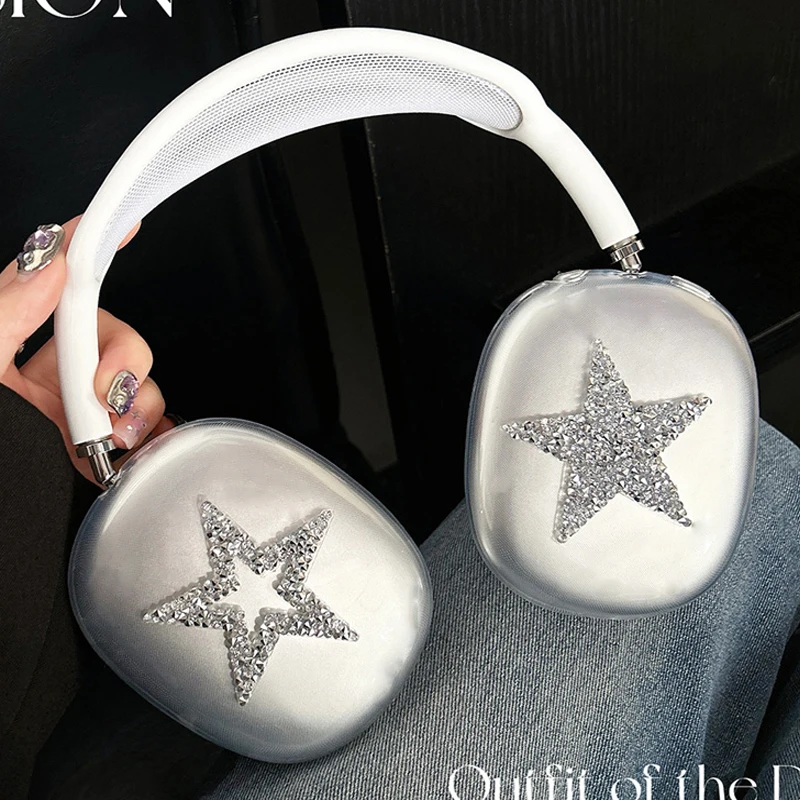 Bling Bling Headphone Silicone Case For Apple Airpods Max Protective Cover Diamond Five Star Left and Right Covers
Bling Bling Headphone Silicone Case For Apple Airpods Max Protective Cover Diamond Five Star Left and Right Covers