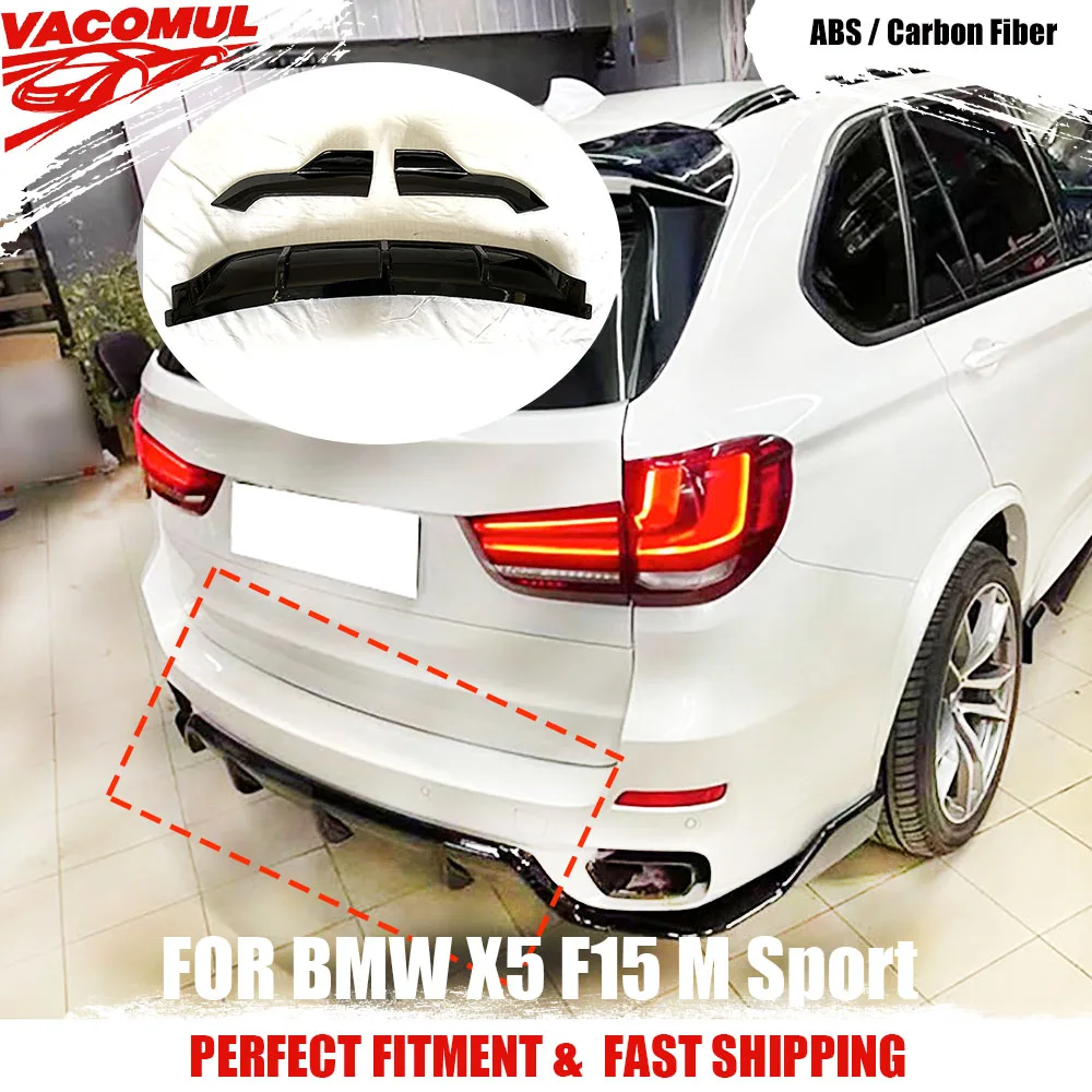 VACOMUL ABS Rear Bumper Diffuser Apron Splitters for BMW X5 F15 M Sport 2015 2016 2017 2018 Carbon Fiber Car Styling Decoration
VACOMUL ABS Rear Bumper Diffuser Apron Splitters for BMW X5 F15 M Sport 2015 2016 2017 2018 Carbon Fiber Car Styling Decoration