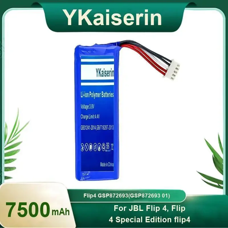 YKaiserin GSP872693 01 Аккумулятор 7500 мАч для JBL Flip4, Flip 4 Special Edition Аккумуляторы для мобильных телефонов Гарантия 2 года
YKaiserin GSP872693 01 Аккумулятор 7500 мАч для JBL Flip4, Flip 4 Special Edition Аккумуляторы для мобильных телефонов Гарантия 2 года