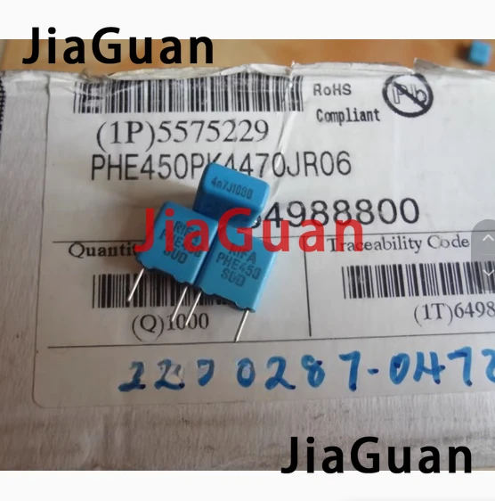 20PCS RIFA PHE450PK4470J 0.0047UF 1KV P7.5 MKP 472/1000V film Capacitor PHE450 4N7 1000V 4700PF free shipping
20PCS RIFA PHE450PK4470J 0.0047UF 1KV P7.5 MKP 472/1000V film Capacitor PHE450 4N7 1000V 4700PF free shipping