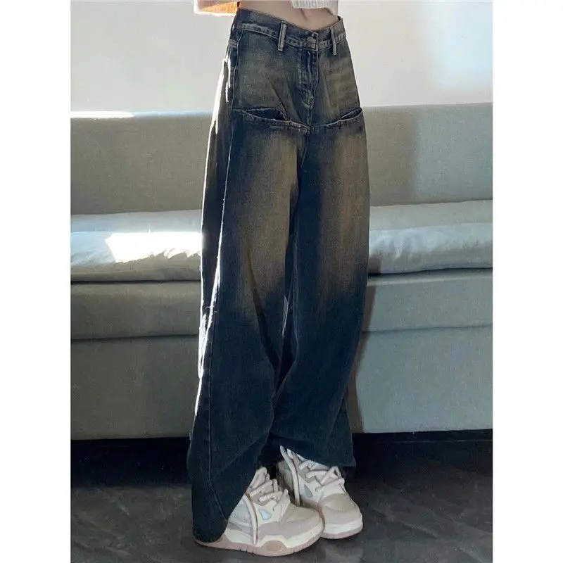 Black High Waisted Jeans Women American Style Vintage 90s Baggy Y2k Streetwear Korean Fashion Pants Wide Leg Denim Trousers A869
Black High Waisted Jeans Women American Style Vintage 90s Baggy Y2k Streetwear Korean Fashion Pants Wide Leg Denim Trousers A869