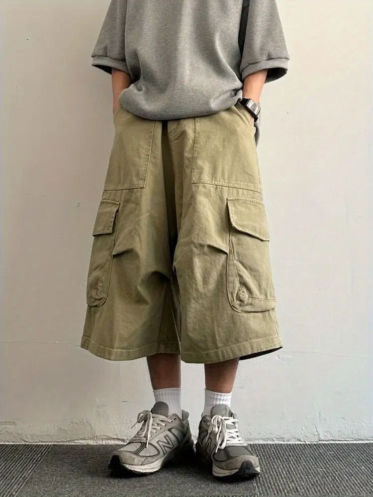 Retro Japanese Sle Waed Heavy Seven-Foot Casual Loose ex Workwear orts with Big kets for Youth Summer Wear
Retro Japanese Sle Waed Heavy Seven-Foot Casual Loose ex Workwear orts with Big kets for Youth Summer Wear