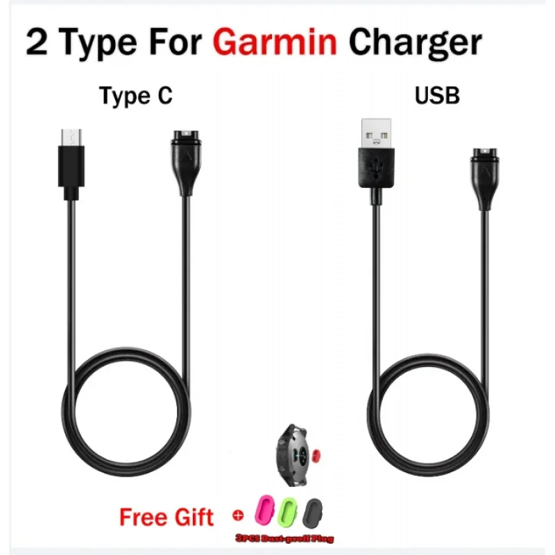 1 Meter Type C USB Charging Cable For Garmin Charger Fenix 8 7 7S 7X 6 6S 6X Vivoactive 3 4 5 4S Venu 2 2S With Dustproof Plug
1 Meter Type C USB Charging Cable For Garmin Charger Fenix 8 7 7S 7X 6 6S 6X Vivoactive 3 4 5 4S Venu 2 2S With Dustproof Plug