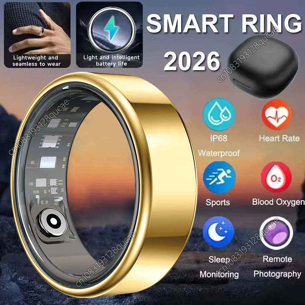 2026 New Smart Ring Heart Rate Blood Pressure Sleep Monitoring Motion Tracking IP68 Waterproof Men Women Smart Ring Holiday Gift
2026 New Smart Ring Heart Rate Blood Pressure Sleep Monitoring Motion Tracking IP68 Waterproof Men Women Smart Ring Holiday Gift