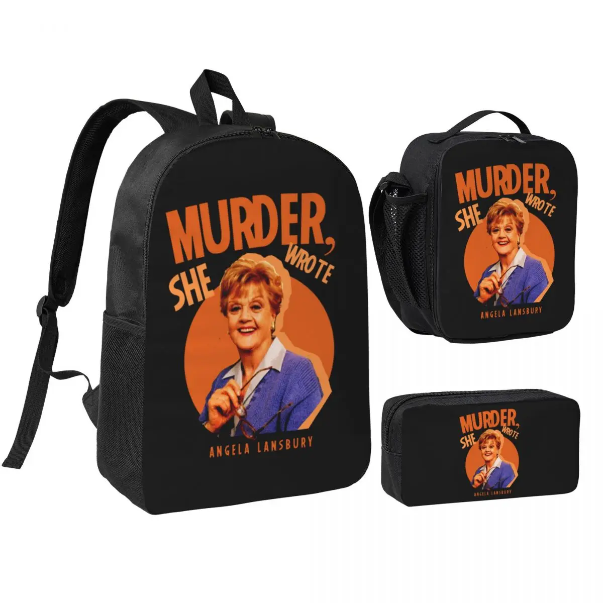 Murder She Wrote Backpack Boys Girls BookBag School Bag Shoulder Bags 3ps Insulated Lunch Bag Pencil Case
Murder She Wrote Backpack Boys Girls BookBag School Bag Shoulder Bags 3ps Insulated Lunch Bag Pencil Case